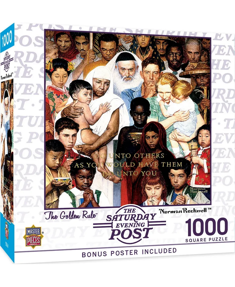 Masterpieces Saturday Evening Post - The Golden Rule 1000 Piece Puzzle