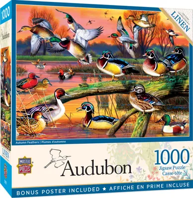 Masterpieces Audubon - Autumn Feathers 1000 Piece Jigsaw Puzzle