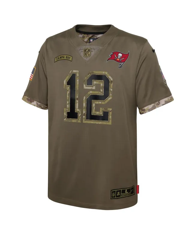 Women's Nike Tom Brady Olive 2022 Salute to Service Limited Jersey Size: Small