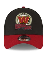 Men's New Era Black, Burgundy Washington Commanders 2022 Salute To Service 39THIRTY Flex Hat