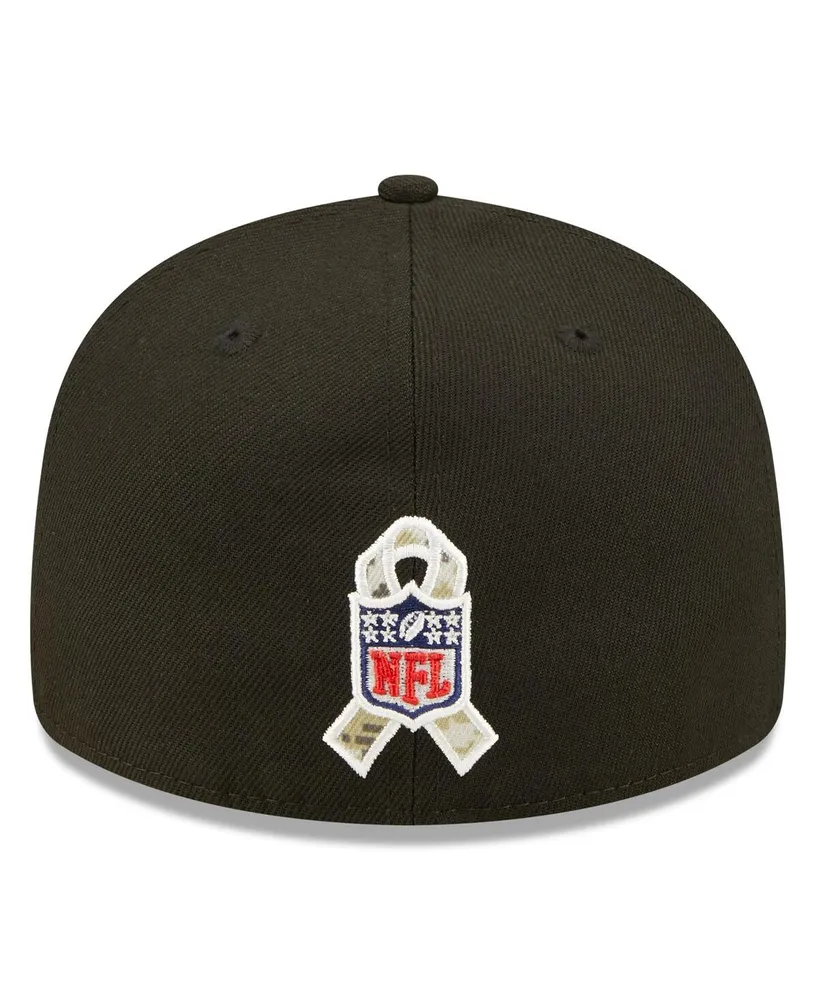 Men's New Era Black Arizona Cardinals 2022 Salute To Service Low Profile 59FIFTY Fitted Hat