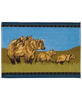 Liora Manne' Esencia Bear Family 1'7" x 2'5" Area Rug