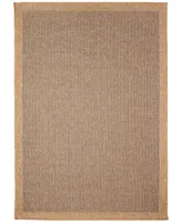 Liora Manne' Sahara Texture Border 6'6" x 9'3" Outdoor Area Rug