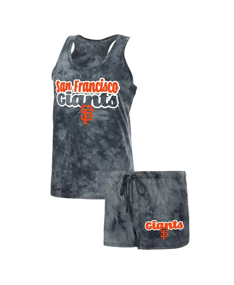 Women's Concepts Sport Charcoal San Francisco Giants Billboard Racerback Tank Top and Shorts Set