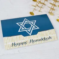 Big Dot of Happiness Happy Hanukkah - Chanukah Money and Gift Card Holders - Set of 8