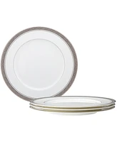 Noritake Summit Platinum Set of 4 Dinner Plates, Service For 4