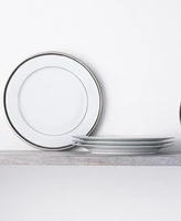 Noritake Austin Platinum Set of 4 Dinner Plates