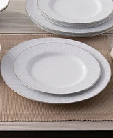 Noritake Glacier Platinum Set of 4 Dinner Plates, Service For 4