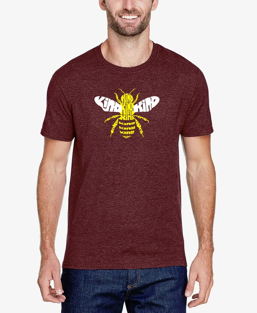 La Pop Art Men's Premium Blend Word Bee Kind T-shirt