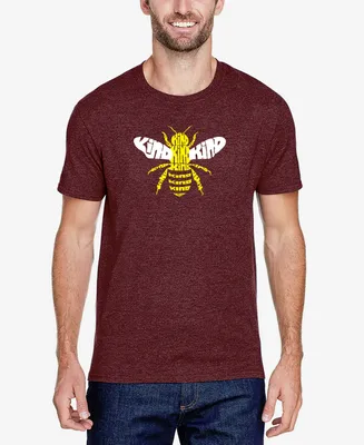 La Pop Art Men's Premium Blend Word Bee Kind T-shirt