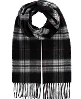 V. Fraas Men's Classic Plaid Cashmere Scarf