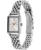 Olivia Burton Women's Quartz Silver-Tone Stainless Steel Bracelet Watch 25.5mm x 20.5mm