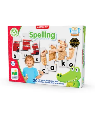 The Learning Journey- Match It Spelling Set of 20 Self-Correcting Spelling Puzzle