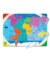 The Learning Journey- Lift Learn Continents Oceans 22 Pieces Puzzle Set