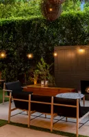 Brightech Ambience Pro 27 ft. Outdoor Solar Led 1-Watt G40 String Lights with Soft White Hue