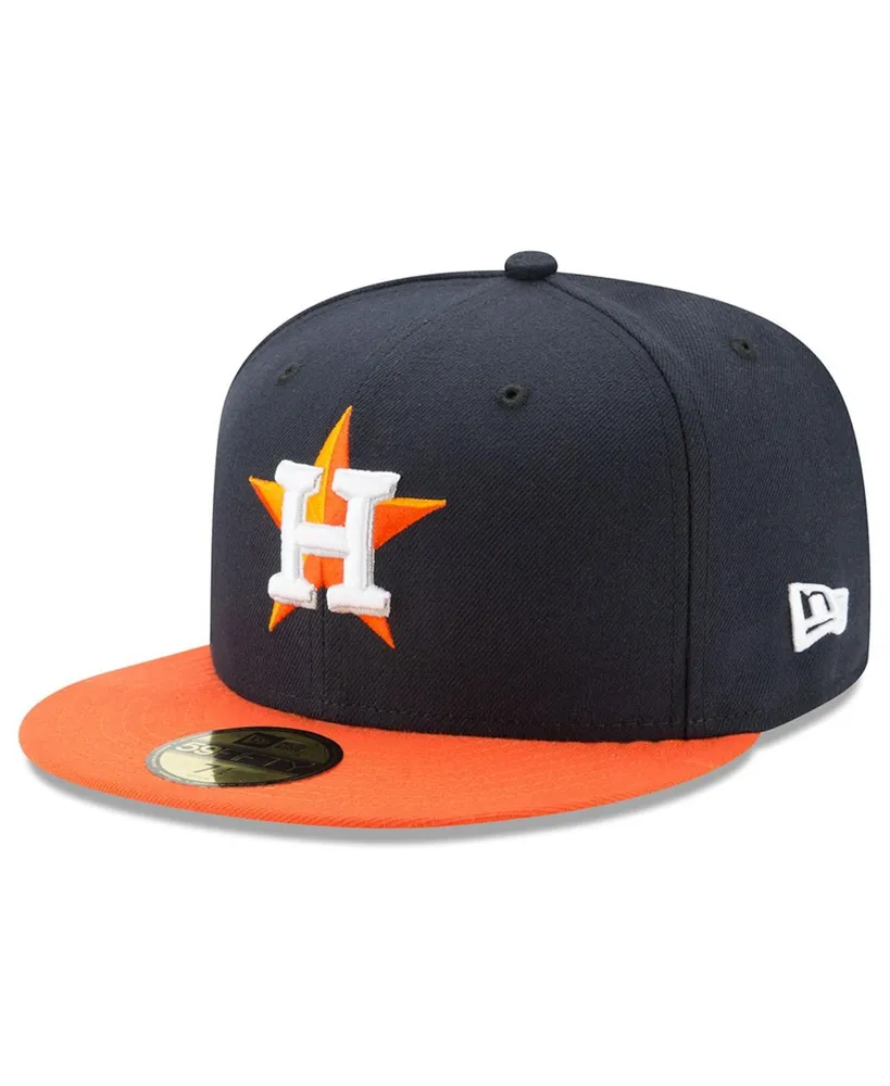 Men's New Era Navy, Orange Houston Astros 2022 World Series Side Patch 59FIFTY Fitted Hat
