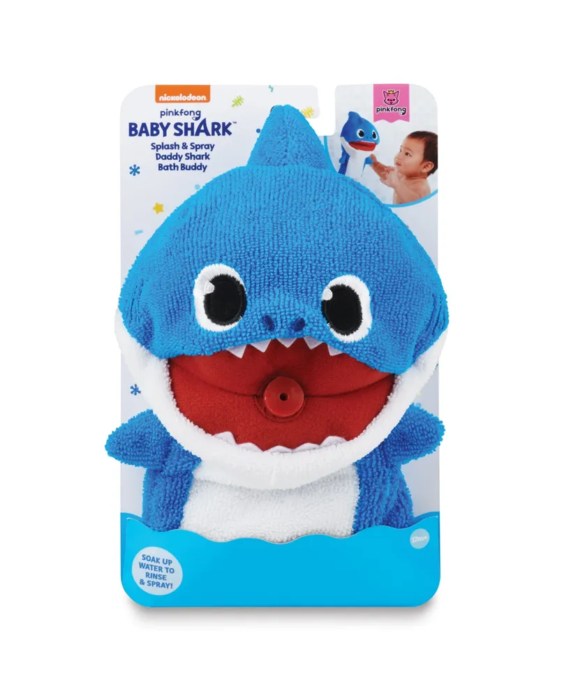 Macy's Pinkfong Baby Shark Official Splash and Spray Daddy Shark Bath Buddy by WowWee