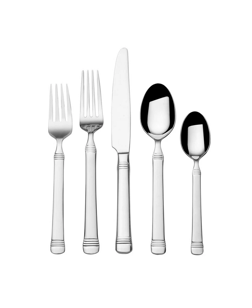 Fitz and Floyd Everyday Bistro Band 20 Pieces Flatware Set