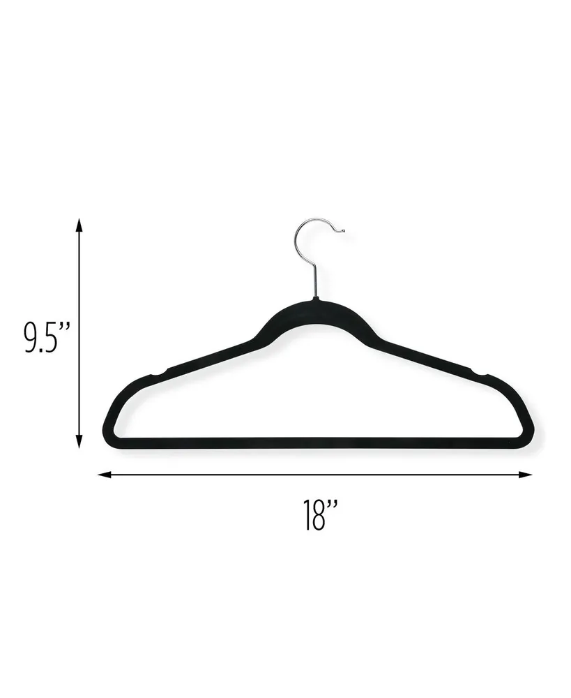 Honey Can Do Slim-Profile Non-Slip Velvet Hangers Set