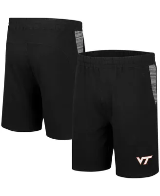 Men's Colosseum Black Virginia Tech Hokies Wild Party Tri-Blend Shorts