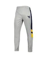 Men's Colosseum Heathered Gray and Navy West Virginia Mountaineers Bushwood Pants