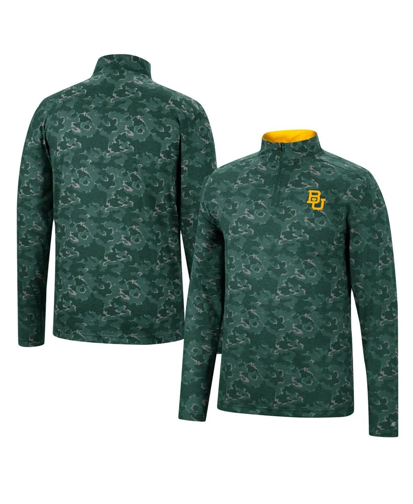 Men's Colosseum Green Baylor Bears Tivo Quarter-Zip Jacket