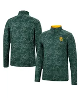 Men's Colosseum Green Baylor Bears Tivo Quarter-Zip Jacket