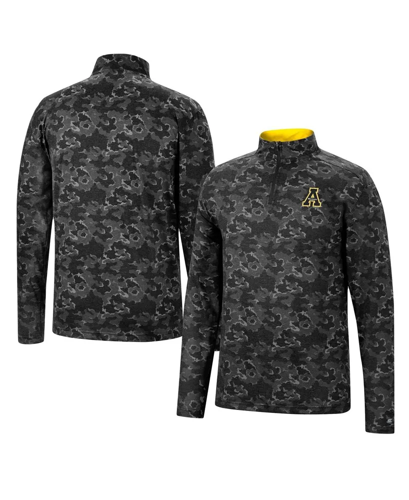 Men's Colosseum Black Appalachian State Mountaineers Tivo Quarter-Zip Jacket