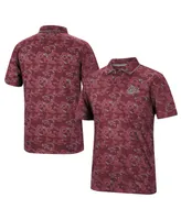 Men's Colosseum Maroon Montana Grizzlies Speedman Polo Shirt