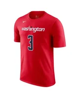 Men's Nike Bradley Beal Red Washington Wizards Icon 2022/23 Name and Number T-shirt