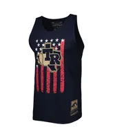 Men's Mitchell & Ness Navy Texas Rangers Cooperstown Collection Stars and Stripes Tank Top