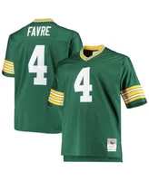 Men's Mitchell & Ness Brett Favre Green Green Bay Packers Big and Tall 1996 Retired Player Replica Jersey