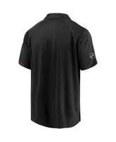 Men's Fanatics Black New Jersey Devils Authentic Pro Rinkside Polo Shirt