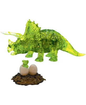 Bepuzzled 3D Crystal Triceratops Baby Puzzle Set, 61 Pieces