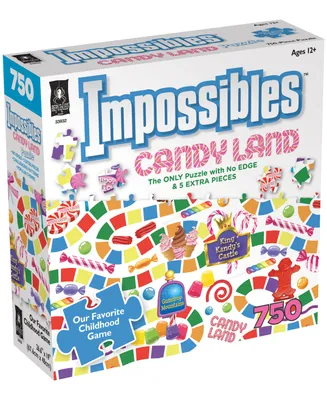 Bepuzzled Hasbro Candy Land Impossible Puzzle Set, 750 Pieces