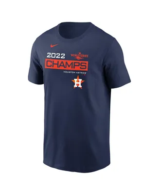 Men's Nike Navy Houston Astros 2022 World Series Champions Celebration Short Sleeve T-shirt