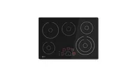 30 Inch 5 Burner Black Smooth Surface Electric Cooktop