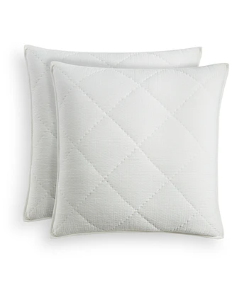 Hotel Collection Dobby Diamond 2-Pc. Sham Set, European, Exclusively at Macy's