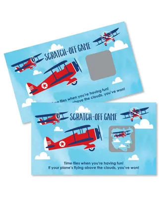 Taking Flight - Airplane - Baby Shower or Birthday Party Scratch Off Cards 22 Ct