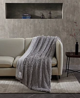 BCBgeneration Shaggy Reversible to Plush Throw Blanket, 50" x 70", Created for Macy's