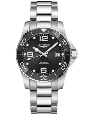 Longines Unisex Swiss Automatic HydroConquest Stainless Steel Bracelet Watch 39mm