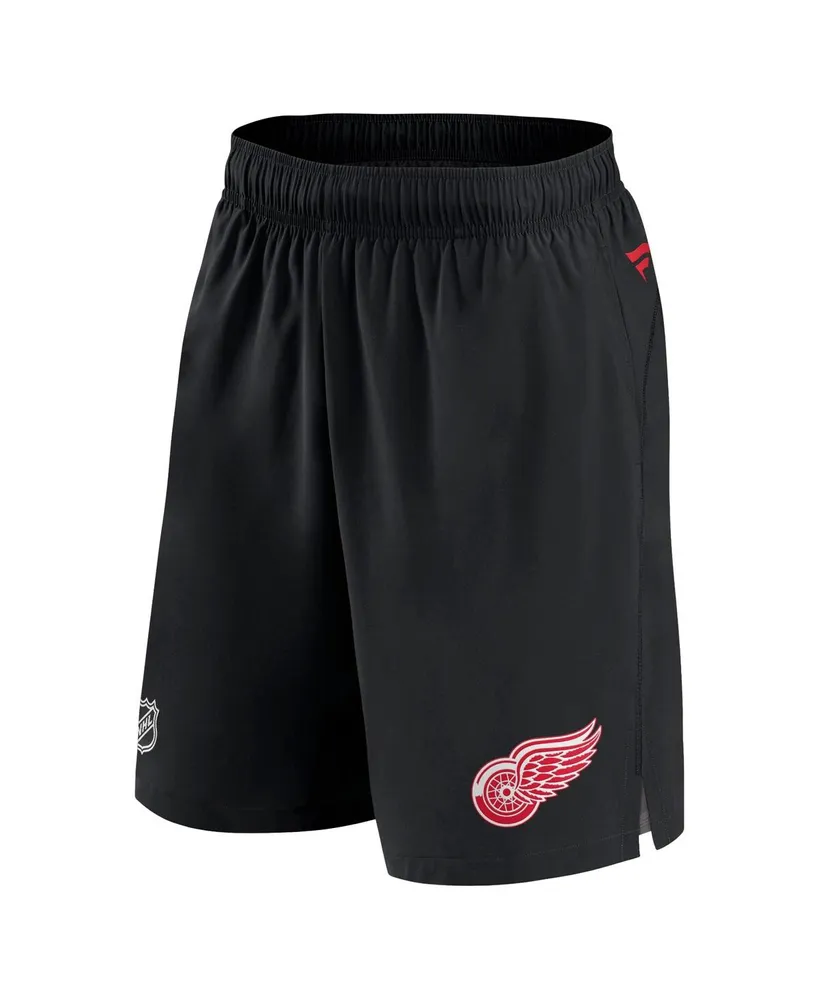 Men's Fanatics Black Detroit Red Wings Authentic Pro Rink Shorts