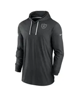 Men's Nike Black Las Vegas Raiders Sideline Pop Performance Pullover Long Sleeve Hoodie T-shirt