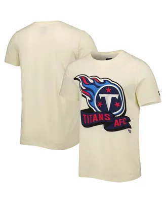 Men's New Era Cream Tennessee Titans Sideline Chrome T-shirt