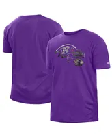 Men's New Era Purple Baltimore Ravens 2022 Sideline Ink Dye T-shirt