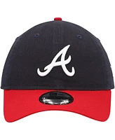 Men's New Era Navy, Red Atlanta Braves Replica Core Classic 9TWENTY Adjustable Hat