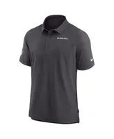 Men's Nike Black Baltimore Ravens Sideline Lockup Performance Polo Shirt