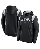 Men's Nike Black Las Vegas Raiders Sideline Athletic Stack Performance Pullover Hoodie