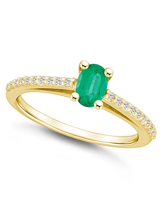 Macy's Emerald (1/2 Ct. t.w.) and Diamond (1/6 Ring