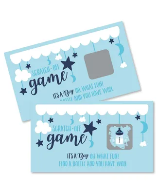 It's a Boy - Blue Baby Shower Game Scratch Off Cards - 22 Count